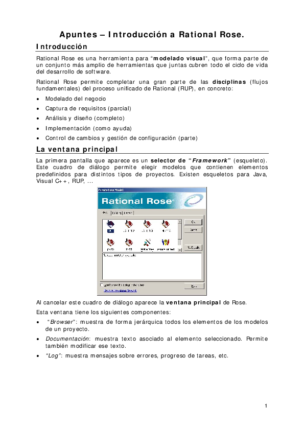 (PDF) Apuntes – Introducción a Rational Rose