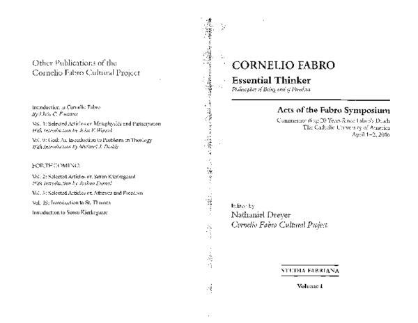 (PDF) Fabro's Double Participation and Aquinas's Double Exemplarism