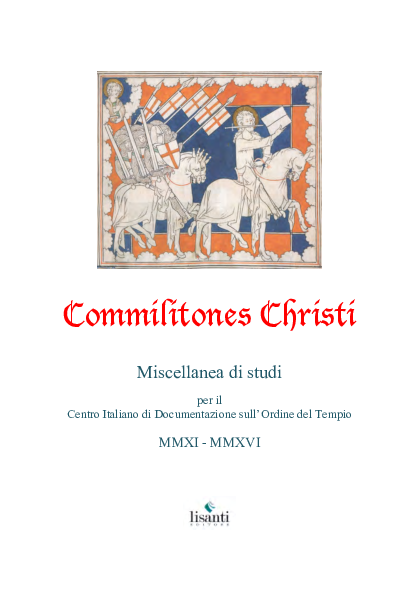 Sonia Merli, "L'insediamento dei Templari a Perugia: da San Giustino d'Arna a San Bevignate", in "Commilitones Christi. Miscellanea di studi", a cura di S. Sammarco, Roma, Lisanti, 2017, pp. 9-84.