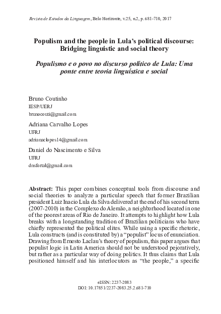 (PDF) Populism and the People in the Lula's Political Discourse.pdf