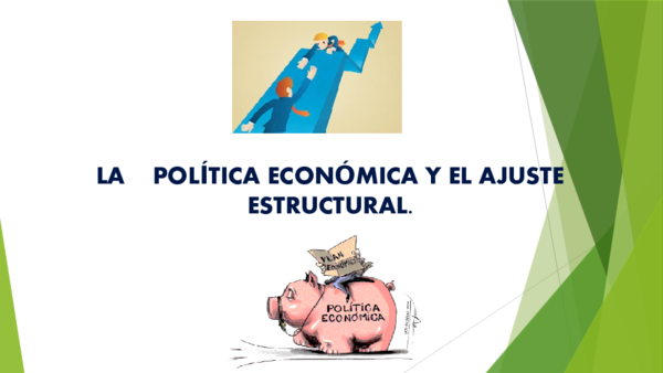 (PPT) POLITICA ECON DE AJUSTE ESTRUCTURAL