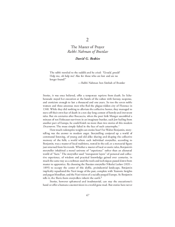 Rabbi nahman of bratslav critical essays 06 image