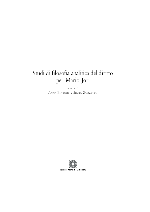 (PDF) S. Zorzetto e A. Pintore (a cura di), Studi di filosofia del