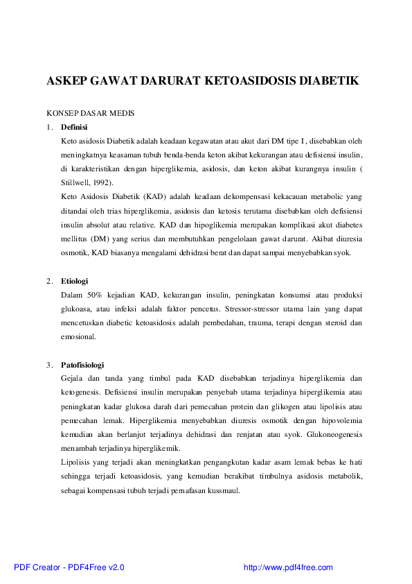 askep kasus diabetes cetoacidosis hipercalemia