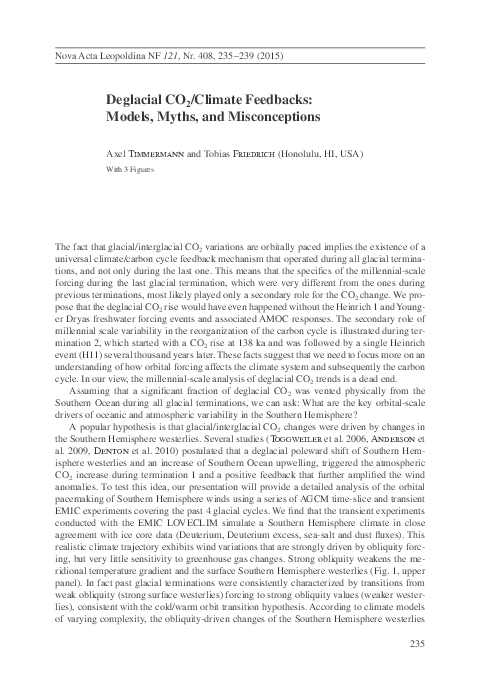 Deglacial CO2/Climate Feedbacks: Models, Myths, and Misconceptions