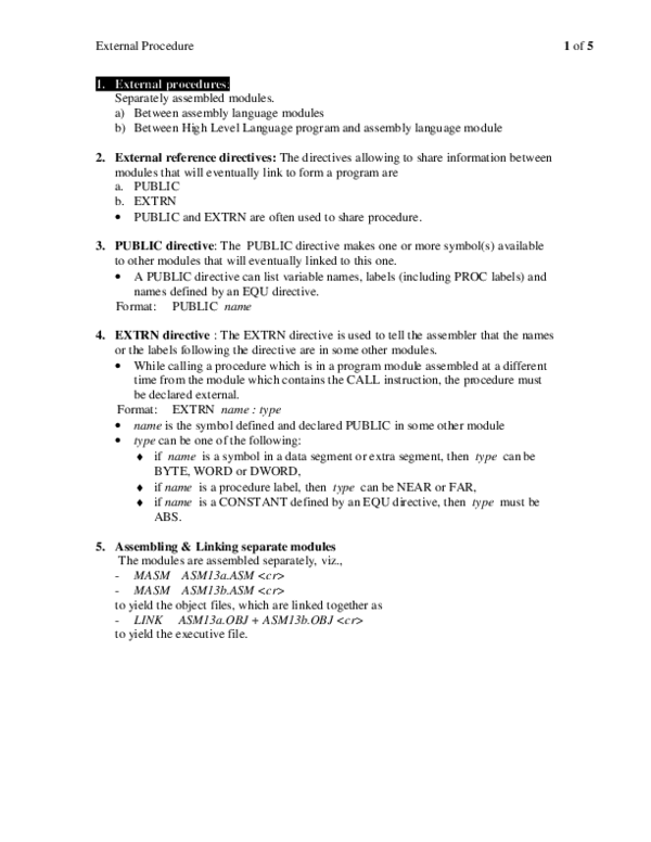 (PDF) Assembly_External procedures