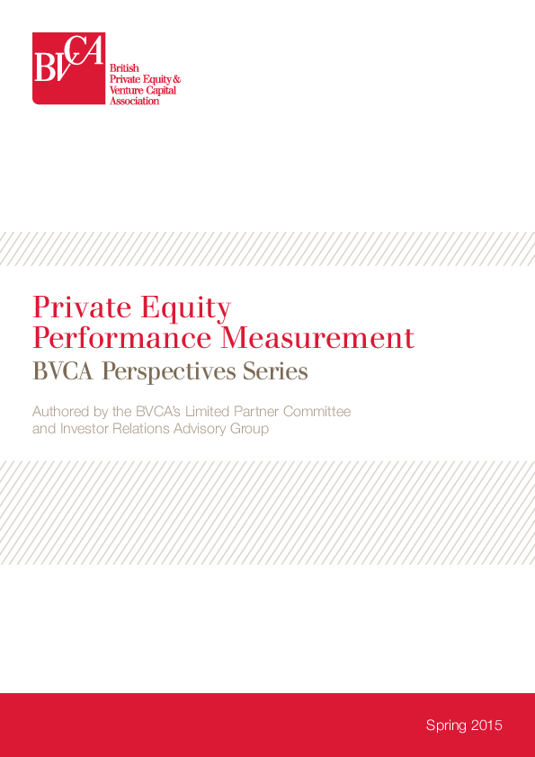(PDF) Private Equity Performance Measurement BVCA Perspectives Series
