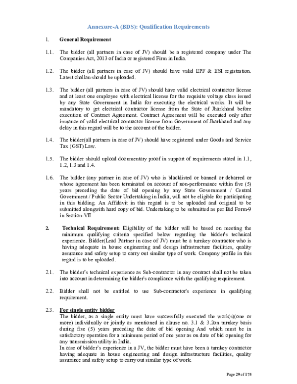 (PDF) AnnexureA (BDS) Qualification Requirements Rajesh S