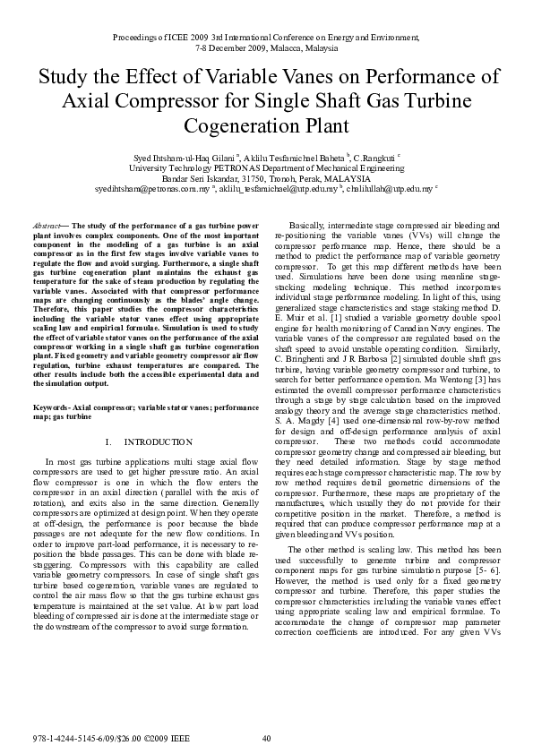 (PDF) Study the Effect of Variable Vanes on Performance of Axial ...
