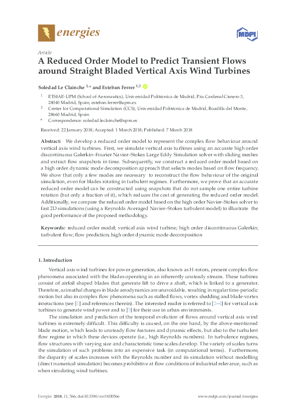 (PDF) A Reduced Order Model to Predict Transient Flows around Straight ...