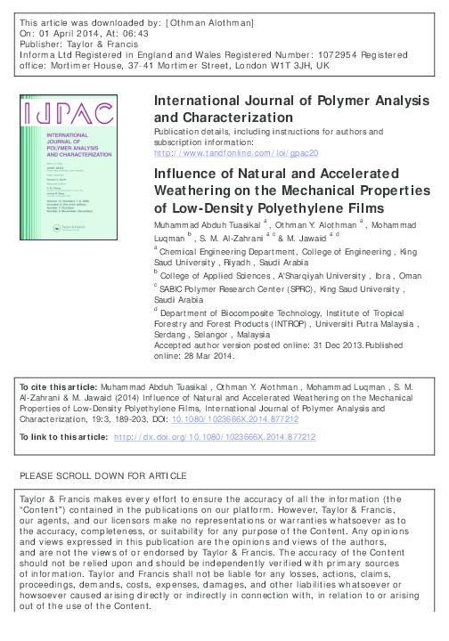 (PDF) International Journal of Polymer Analysis and Characterization ...