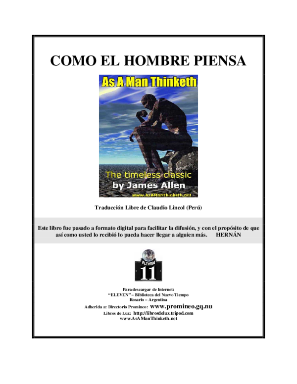 (PDF) COMO EL HOMBRE PIENSA abel