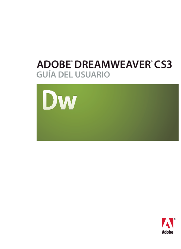 (PDF) ADOBE ® DREAMWEAVER ® CS3 Run PC Academia.edu