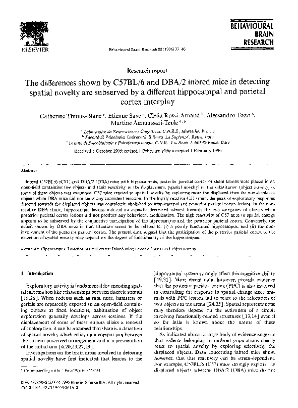 (PDF) The differences shown by C57BL/6 and DBA/2 inbred mice in ...