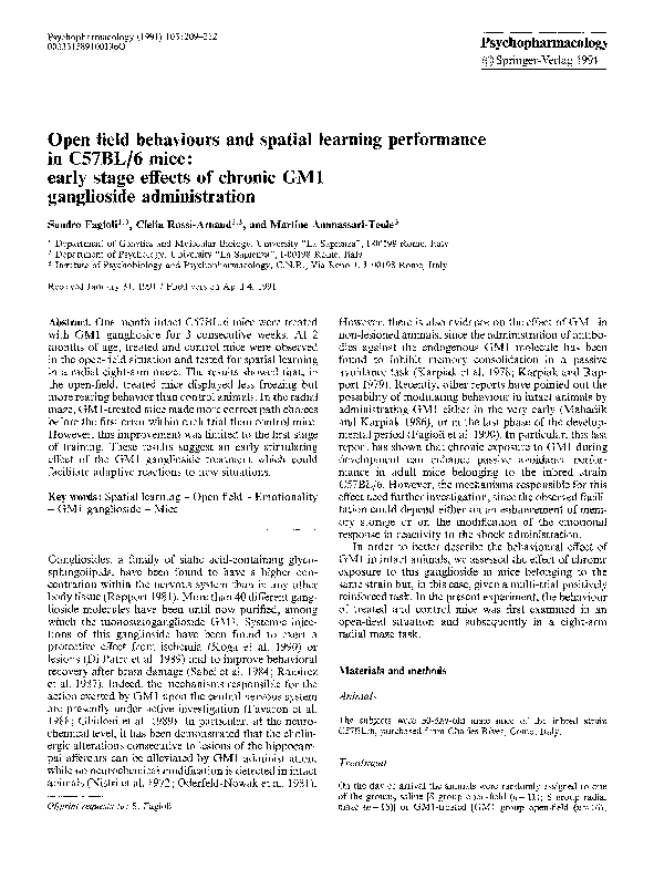 (PDF) Open field behaviours and spatial learning performance in C57BL/6 ...