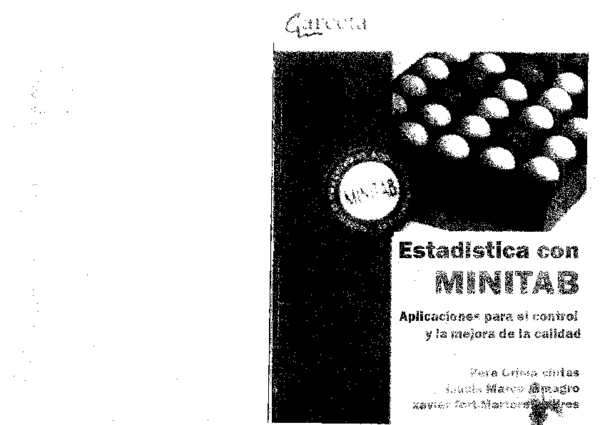 Pdf Estadistica Con Minitab Aplicaciones Para El Control