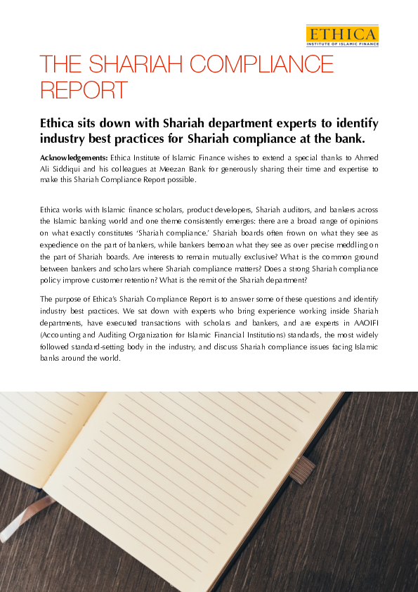 (PDF) THE SHARIAH COMPLIANCE REPORT Ethica sits down with Shariah ...