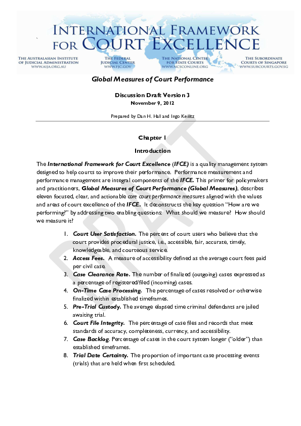 (PDF) Global Measures of Court Performance