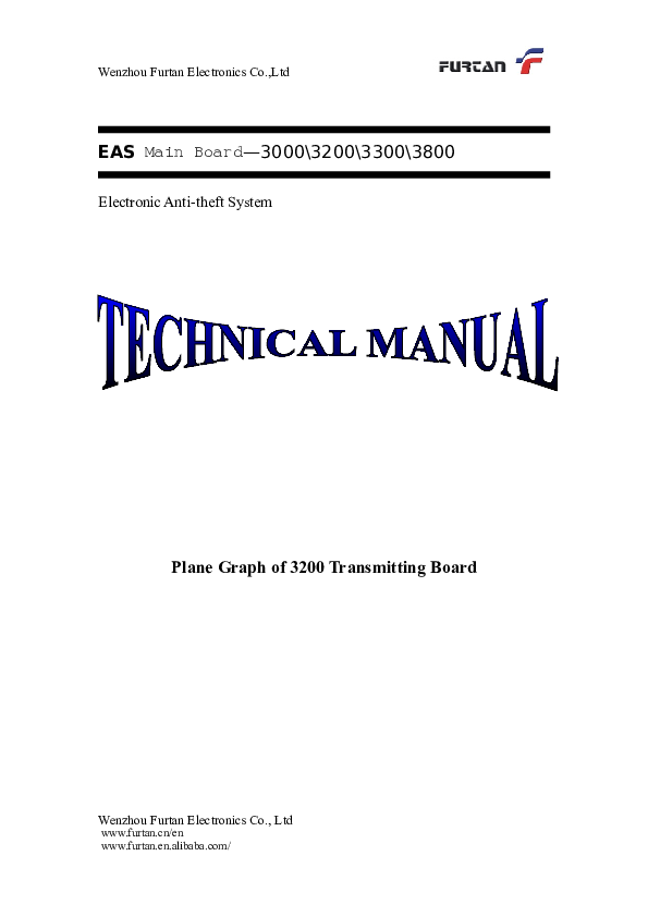 (DOC) EAS Main Board—3000\3200\3300\3800 Electronic Antitheft System