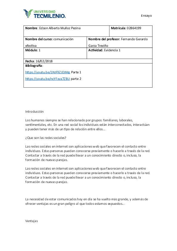 (DOC) Actividad 1 comuniccioon efectiva