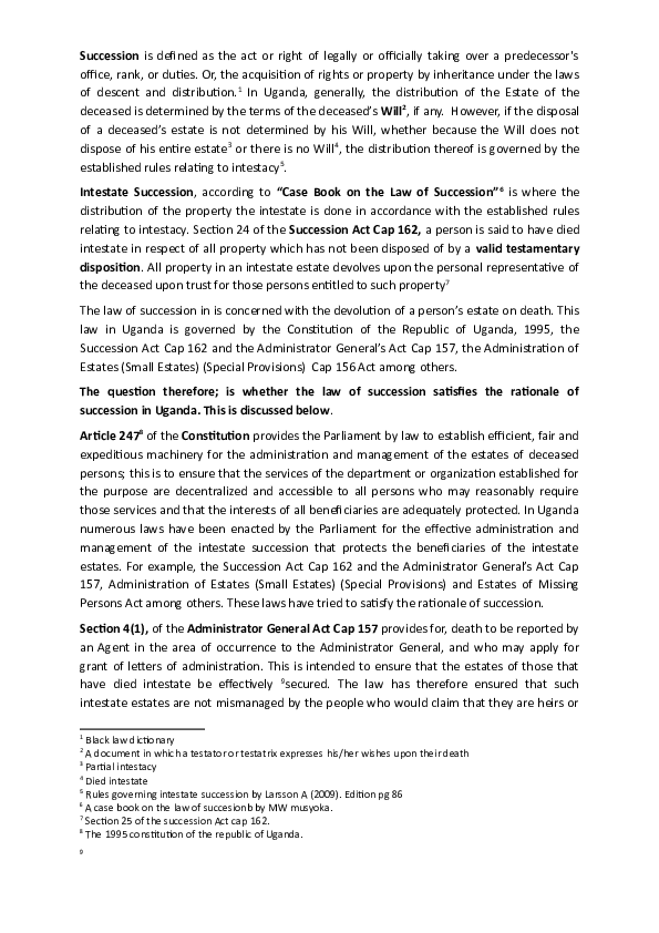 Distinguish between testate and intestate succession picture