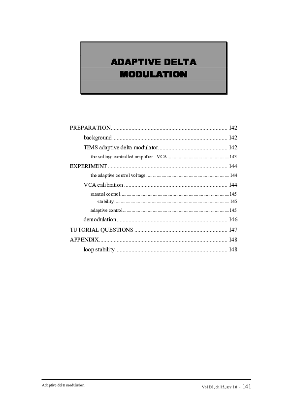 (PDF) Adaptive delta modulation