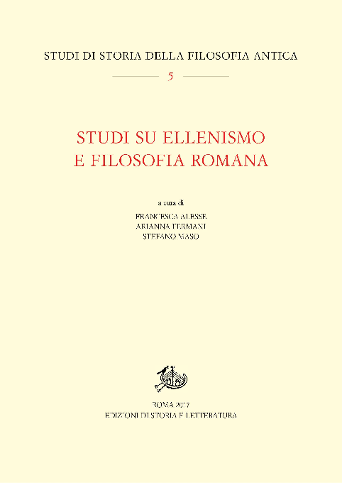 Studi su ellenismo e filosofia romana