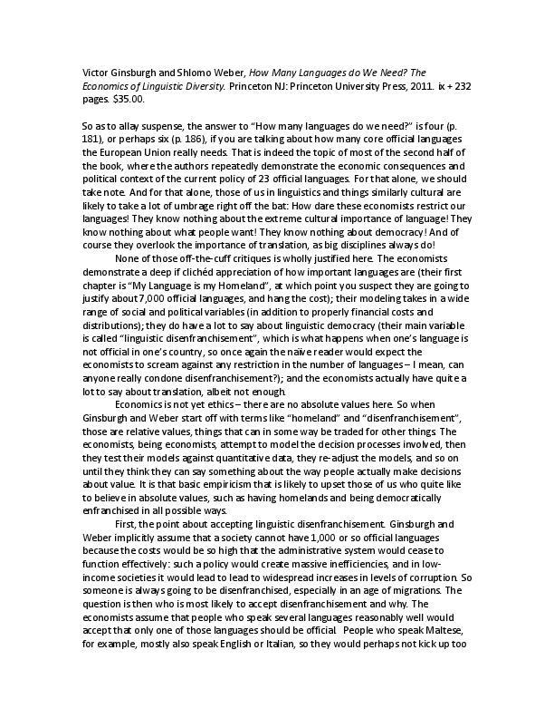 Linguistic diversity essay picture