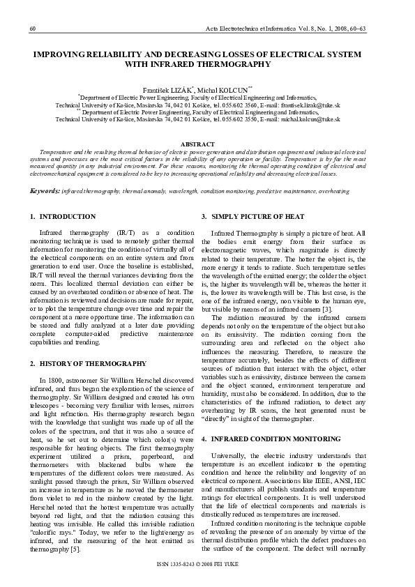 (PDF) IMPROVING RELIABILITY AND DECREASING LOSSES OF ELECTRICAL SYSTEM
