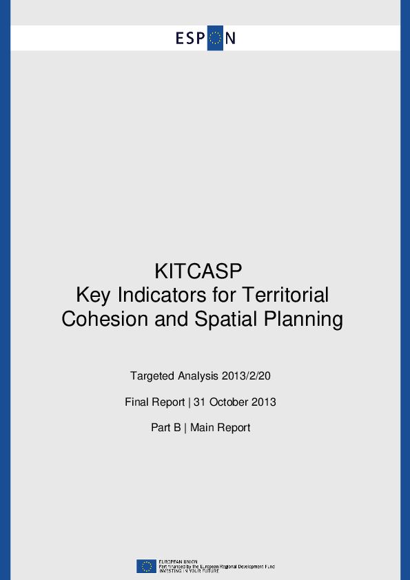 (PDF) Key Indicators of Territorial Cohesion and Spatial Planning