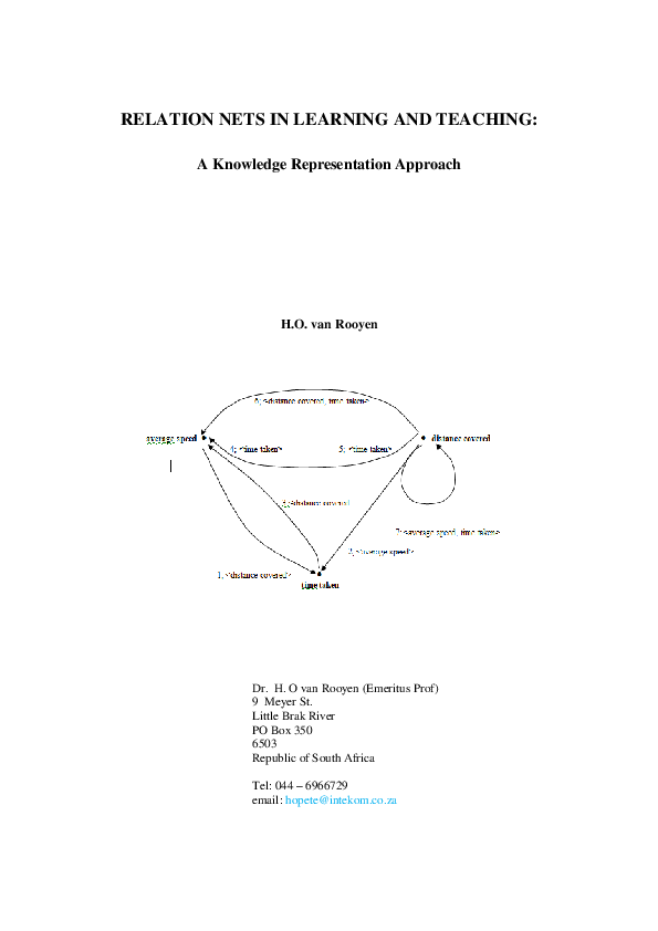 (PDF) RELATION NETS IN LEARNING AND TEACHING: A Knowledge ...
