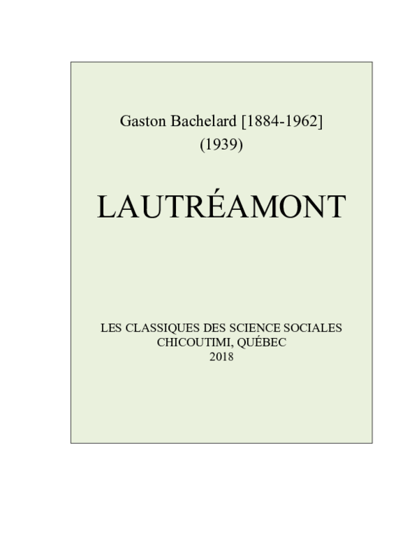 Pdf Bachelard Gaston Lautreamont Jose Corti 1939 Daniel Boulagnon Academia Edu Pdf Bachelard Gaston Lautreamont Jose Corti 1939 Daniel Boulagnon Academia Edu
