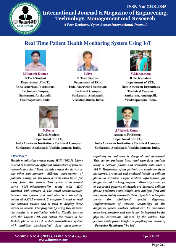 Pdf Real Time Patient Health Monitoring System Using Iot Pdf Real Time Patient Health Monitoring System Using Iot