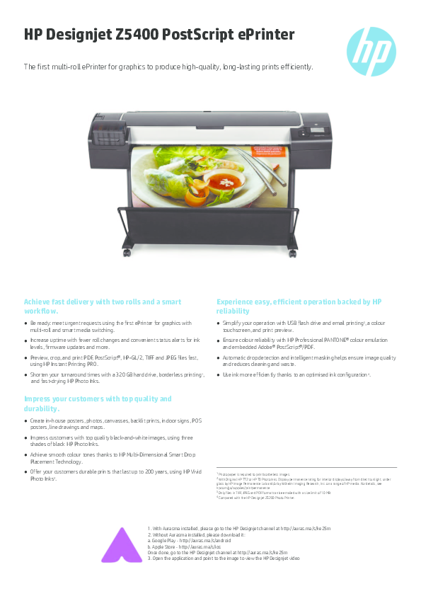 HP Designjet Z5400 PostScript ePrinter 