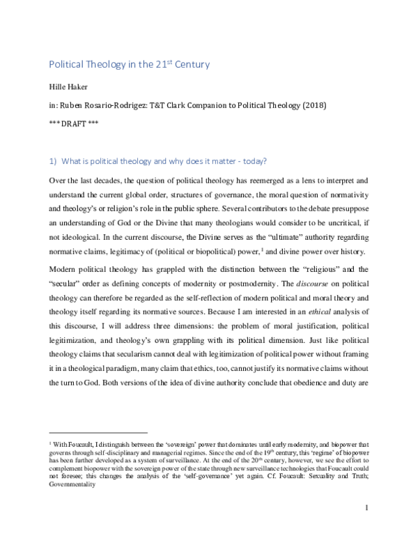 (PDF) Political Theology in the 21st Century draft.pdf