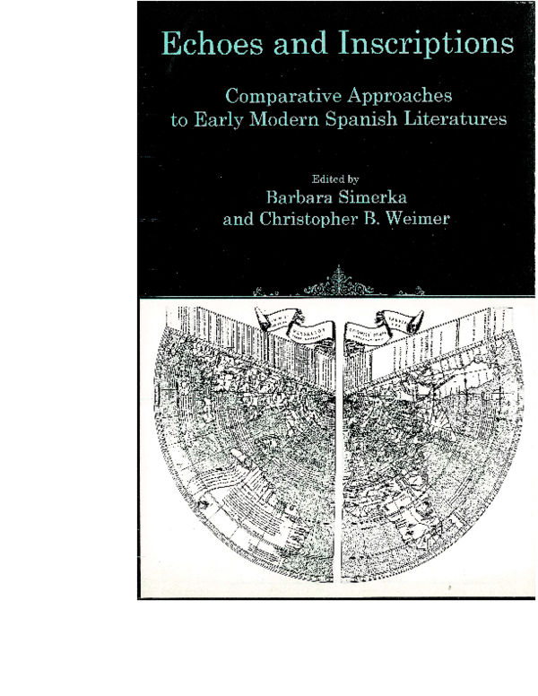 (PDF) Echoes and Inscriptions: Comparative Approaches to Early Modern ...