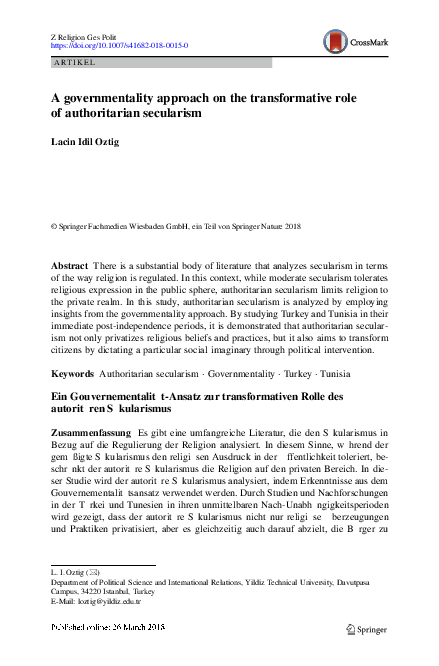 Foucault, governmentality and critique image