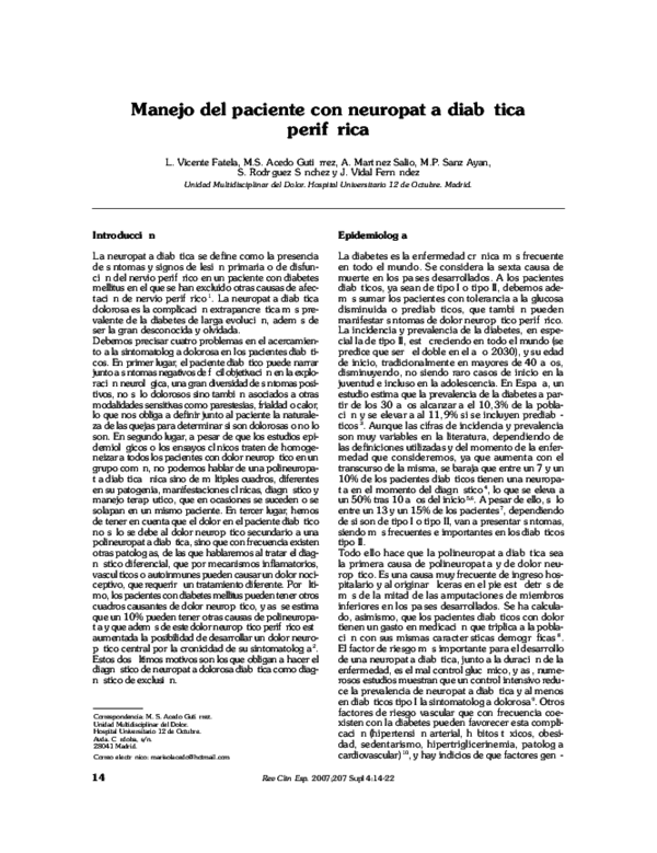 qst pruebas sensoriales cuantitativas para diabetes