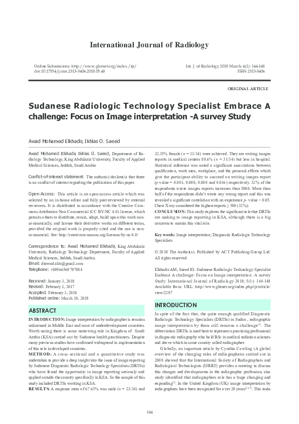 Radiology research topics 2020 image