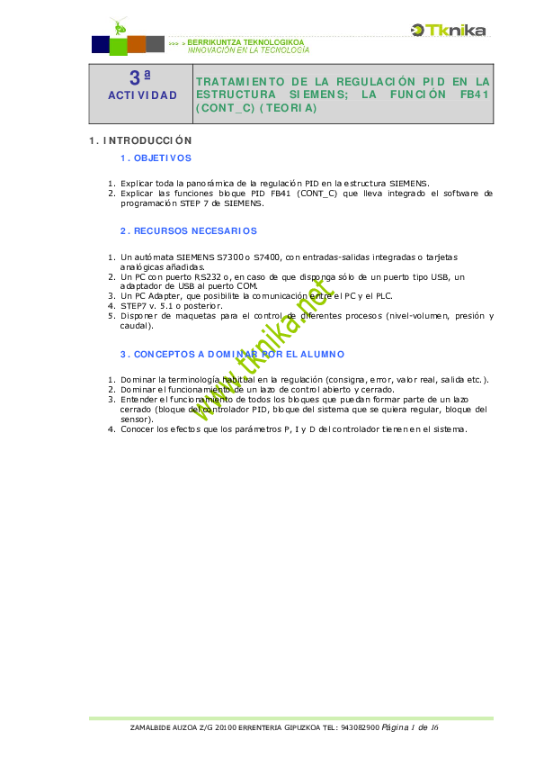 (PDF) 3ª ACTIVIDAD TRATAMIENTO DE LA REGULACIÓN PID EN LA ESTRUCTURA ...