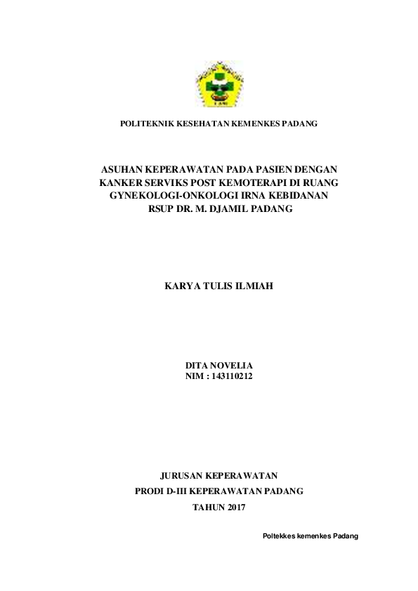 Pdf Poltekkes Kemenkes Padang Wiwi P U S P I T A Sari Academia Edu