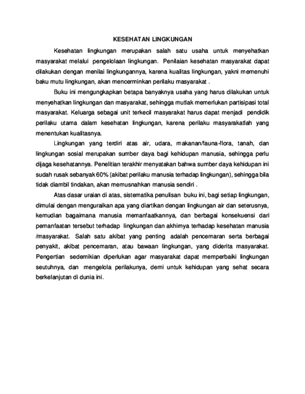 Pengertian kesehatan lingkungan picture