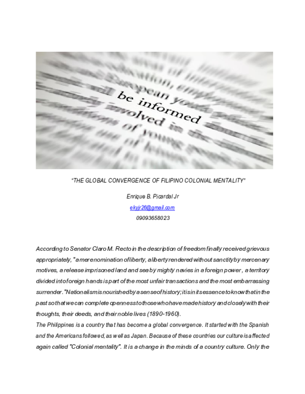 Filipino mentality essay 05 picture