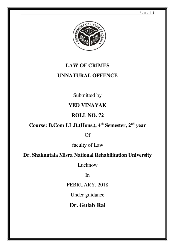 Unnatural offences essay 05 image