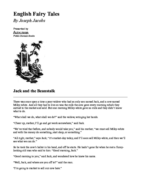 (PDF) Jack and the Beanstalk Antonella Carroso Academia.edu