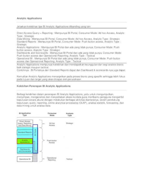 (PDF) Analytic Applications