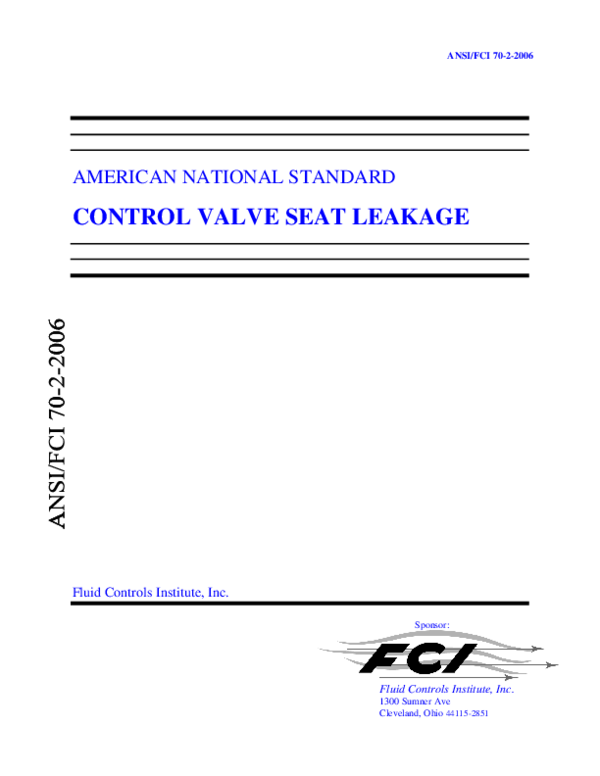 (PDF) CONTROL VALVE SEAT LEAKAGE hung tuan Academia.edu