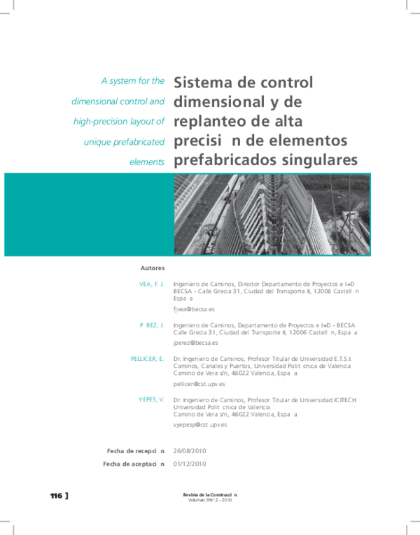 (PDF) A system for the dimensional control and high-precision layout of ...