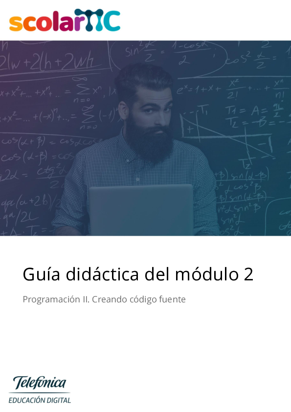 (PDF) Guía didáctica del módulo 2 Programación II. Creando código fuente
