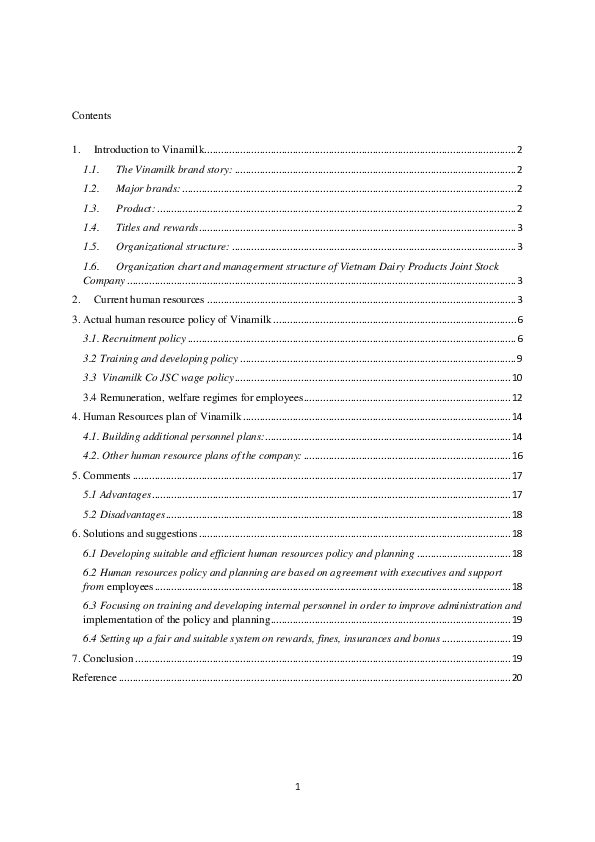 (DOC) Human resources plan of vinamilk | trung lq - Academia.edu
